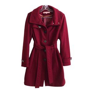 Kenneth Cole New York Women Trench Coat Red 8